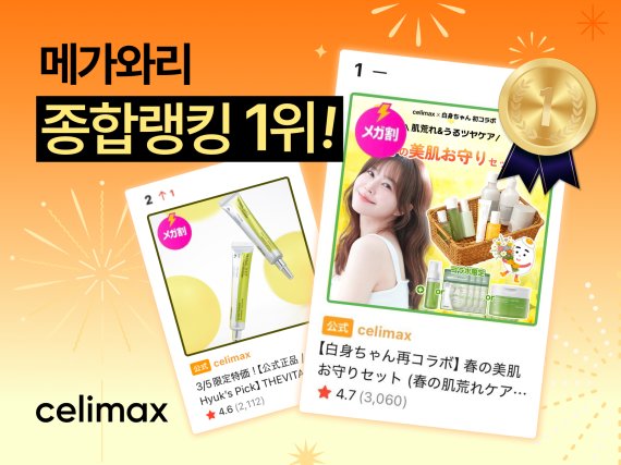 셀리맥스, 일본 최대 쇼핑 축제 ‘메가와리’ 종합 1위… K-뷰티 저력 입증
