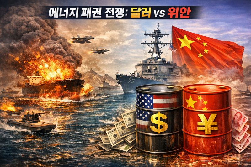 미중 에너지 패권을 형상화한 생성형 이미지. 챗GPT