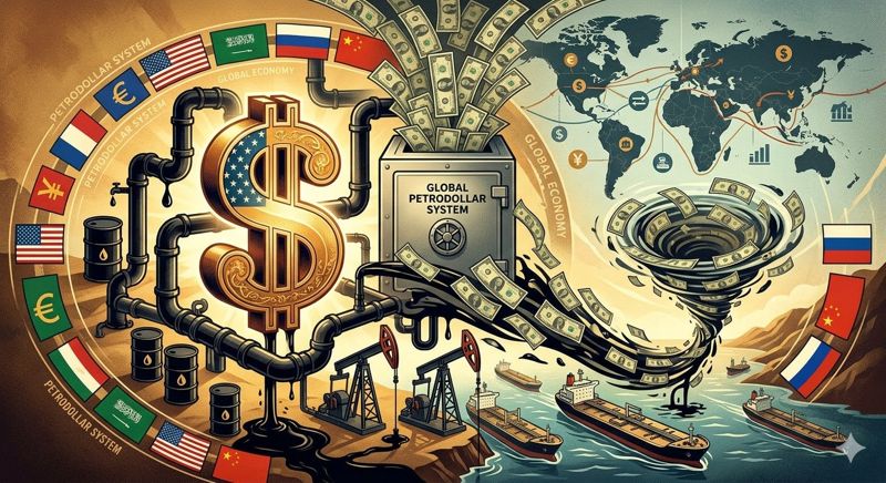 페트로 달러에 대한 생성형 이미지. 제미나이