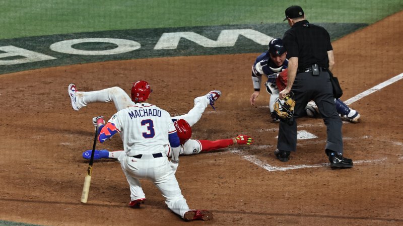 (마이애미=뉴스1) 구윤성 기자 = 13일 오후(현지시간) 미국 플로리다주 마이애미 론디포파크에서 열린 2026 월드베이스볼클래식(WBC) 8강전 대한민국과 도미니카공화국의 경기. 도미니카 공화국 후안 소토가 3회말 무사 1루 상황에서 블라디미르 게레로 주니어의 안타 때 홈으로 쇄도해 세이프 되고 있다. 2026.3.14/뉴스1 /사진=뉴스1화상