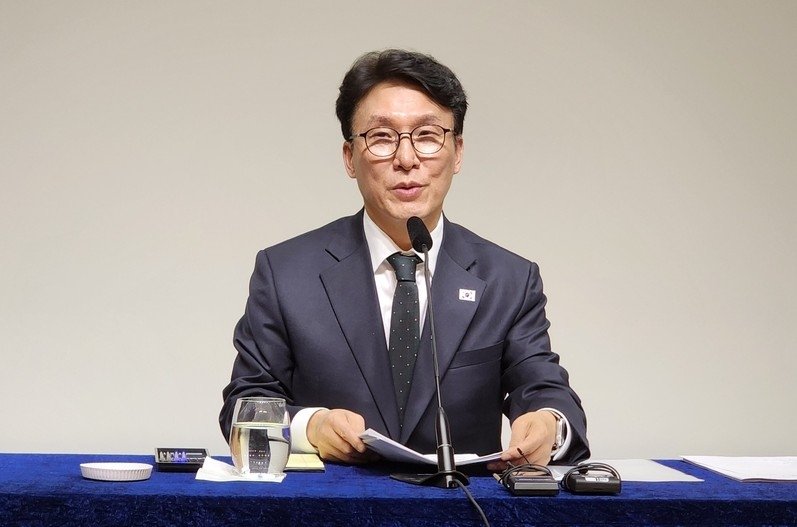 한국 특파원단과 간담회하는 김민석 국무총리 (출처=연합뉴스)