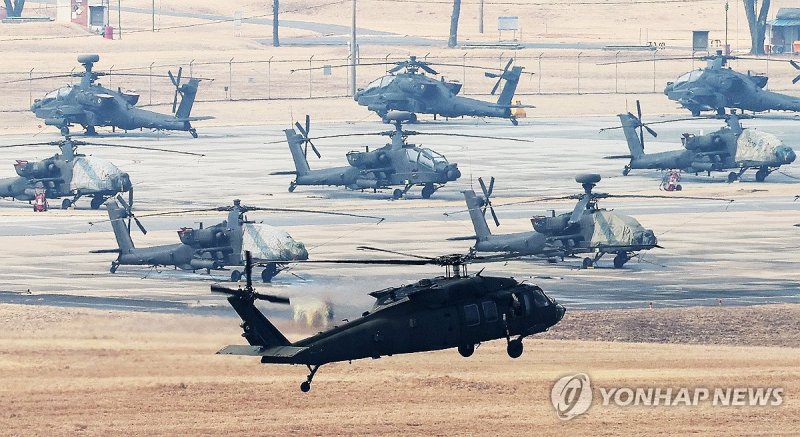 '자유의 방패' 연습 시작, 분주한 험프리스 (출처=연합뉴스)