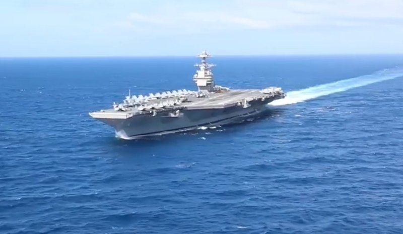 [서울=뉴시스]미국 핵항모 제럴드 포드호. 이란 군 관계자들은 현재 홍해에 배치된 미국 항공모함 제럴드 R. 포드와 연계된 물류 및 지원 시설이 군사적 표적이 될 수 있다고 경고했다고 캐스피언 포스트가 16일 보도했다. (사진=미국 해군 홈페이지 동영상 캡처) 2026.03.16. *재판매 및 DB 금지 /사진=뉴시스