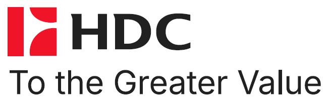 HDC그룹의 신규 CI와 슬로건. HDC그룹 제공