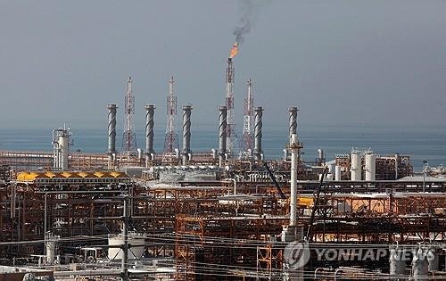 이란 아살루예의 가스 정제시설 단지 (출처=연합뉴스)