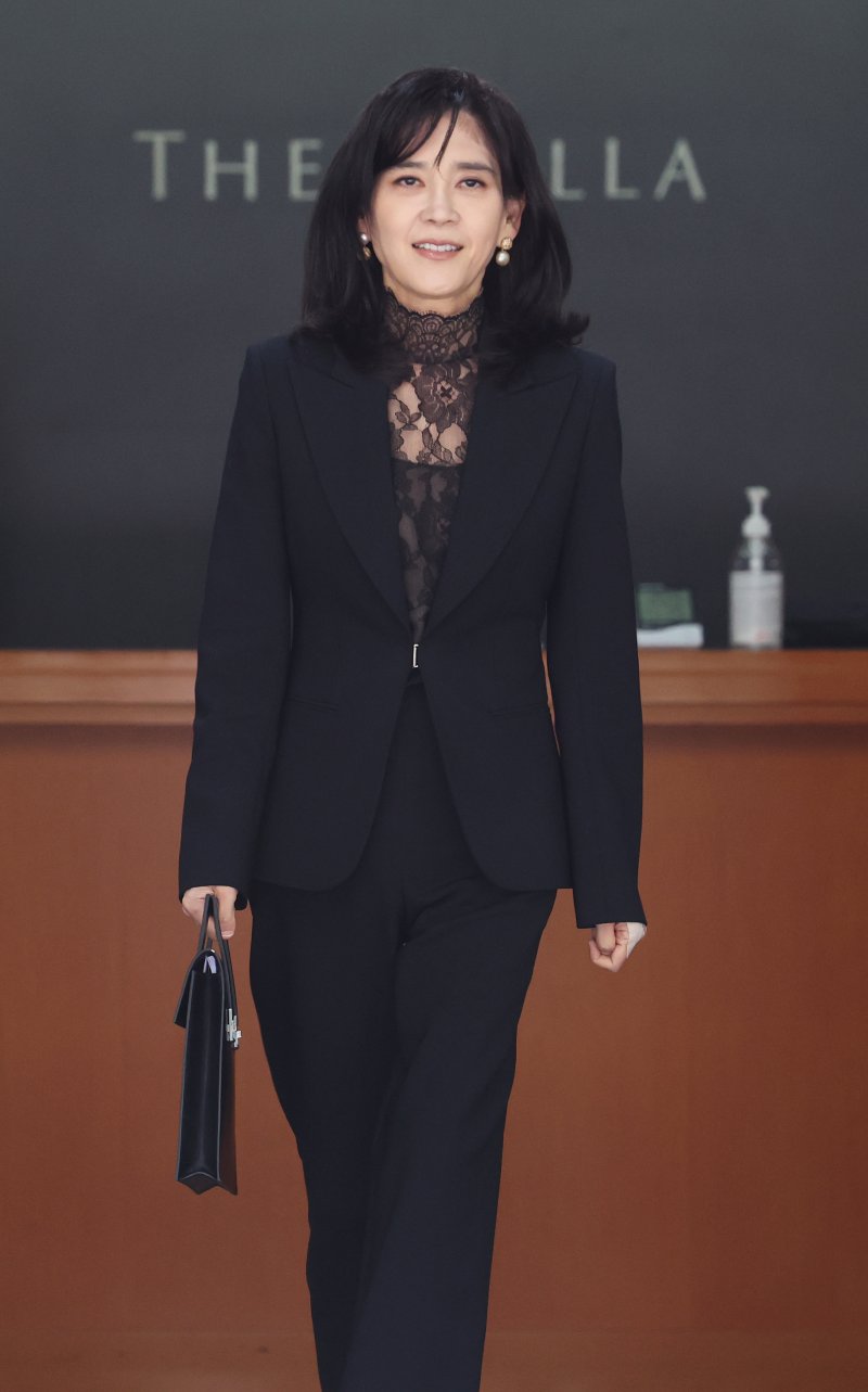 이부진 호텔신라 사장이 19일 오전 서울 중구 삼성전자 장충동 사옥에서 열린 호텔신라 정기 주주총회에 참석한 후 이동하고 있다. /사진=뉴스1화상