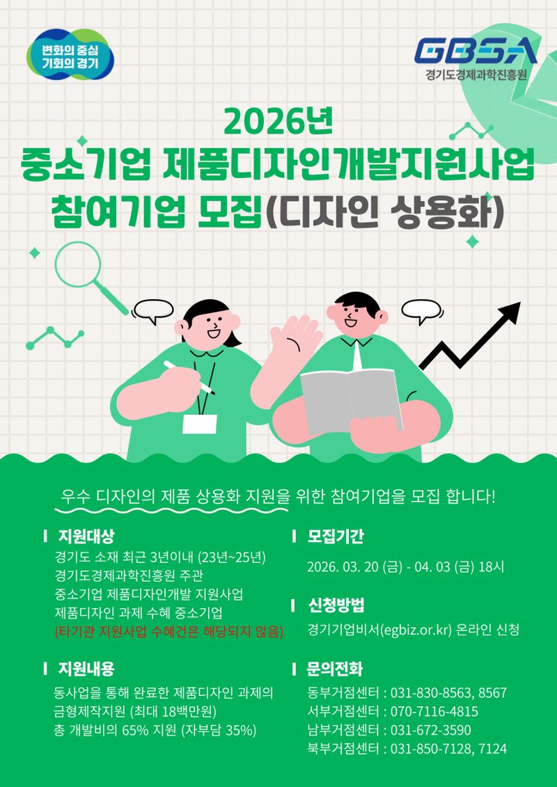 경과원, 중소기업 '제품디자인개발 지원' 참여기업 모집