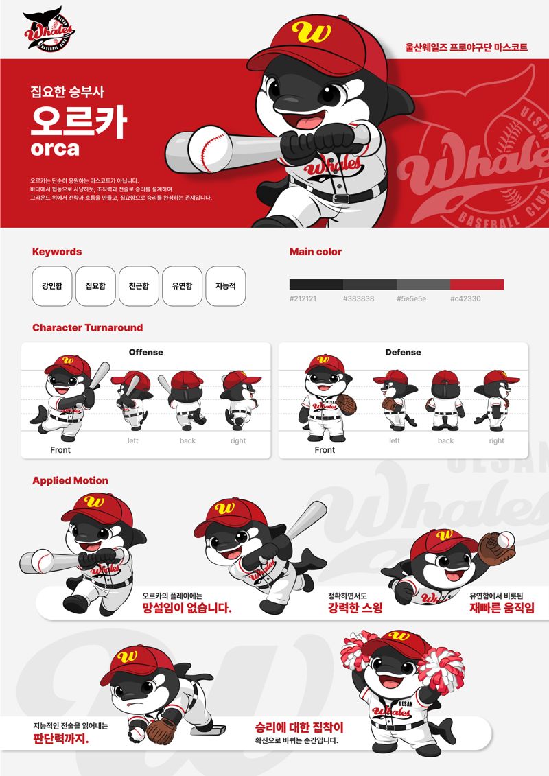 울산웨일즈 마스코트 오르카