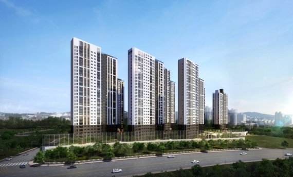 <천안 동일하이빌 파크레인 투시도>