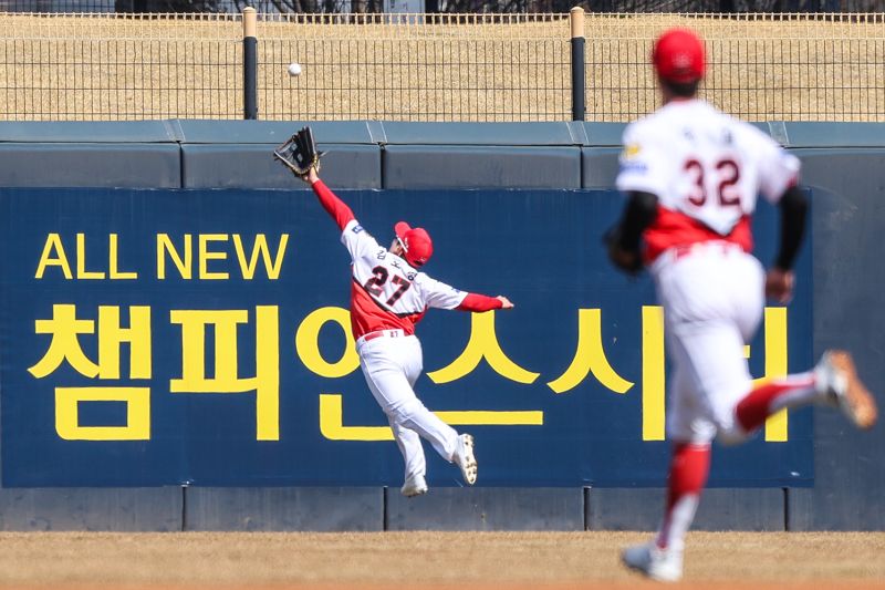 김호령의 수비는 리그에서도 최상급으로 꼽힌다. 발도 빠르고, 타구를 쫓는 집중력도 좋다.KIA 타이거즈 제공