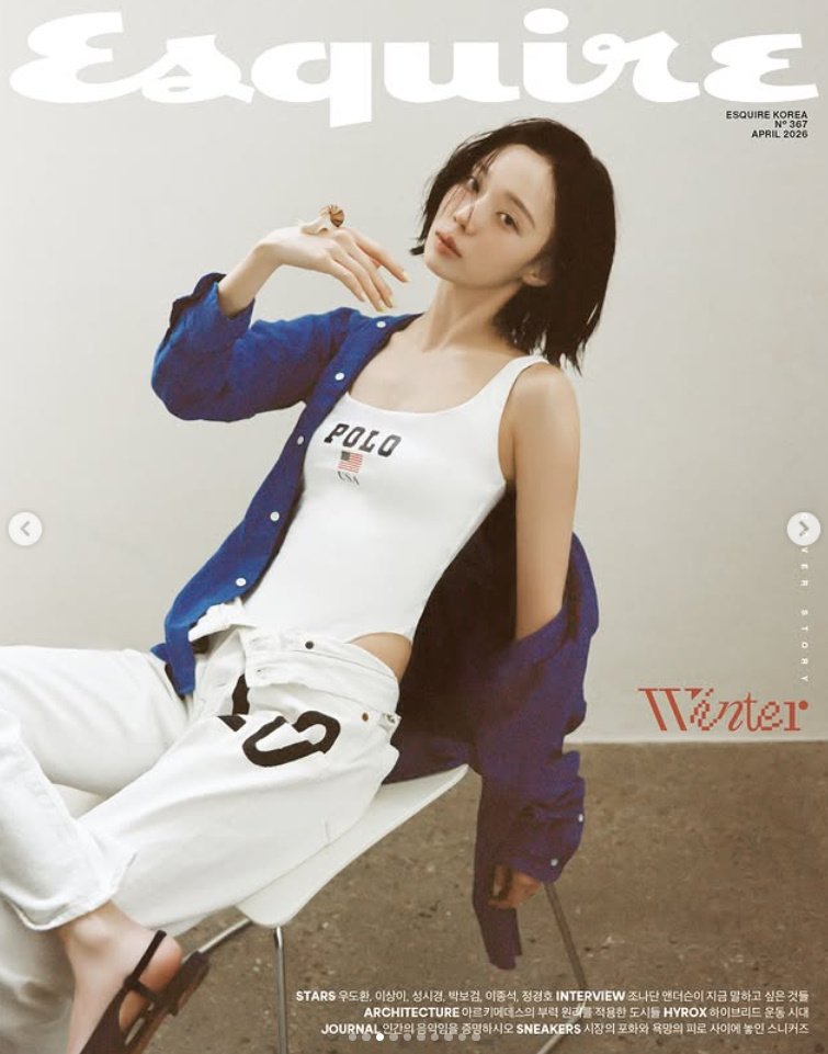 에스파 윈터, 가녀린 몸매와 청초 비주얼…보디슈트로 드러낸 골반