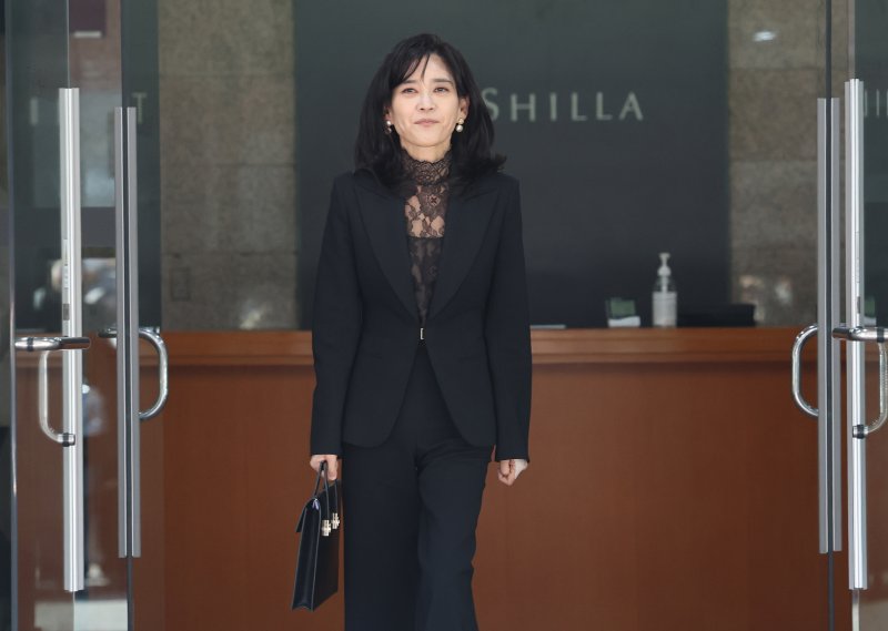 이부진 호텔신라 사장이 19일 오전 서울 중구 삼성전자 장충동 사옥에서 열린 호텔신라 정기 주주총회에 참석한 후 이동하고 있다. 2026.3.19 ⓒ 뉴스1 오대일 기자