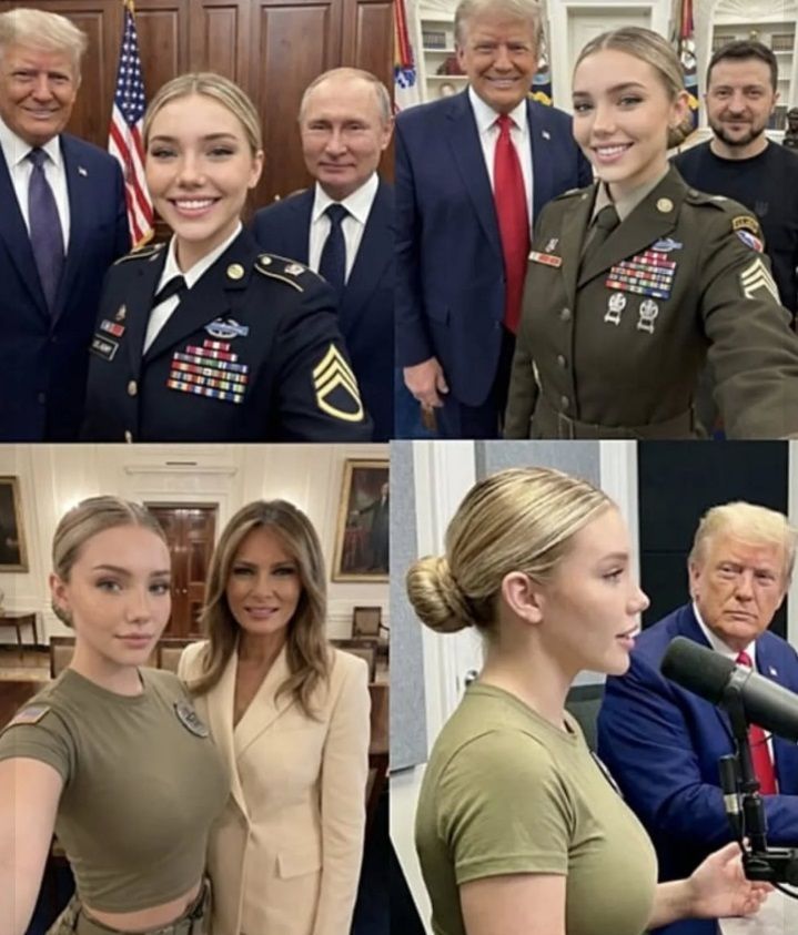 트럼프도 '따봉' 날린 미모의 여군, 누군지 알고보니.. 놀라운 반전