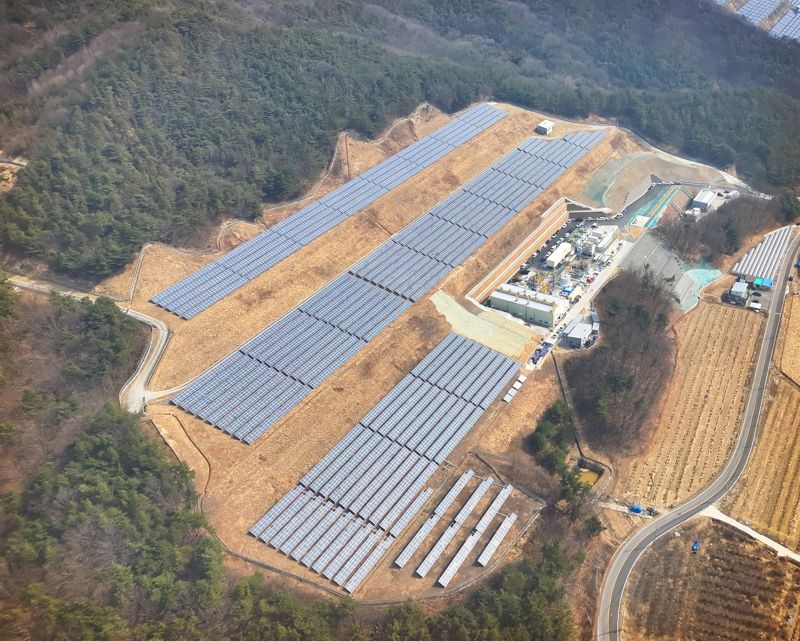 삼성물산 김천 그린수소 생산시설 전경.