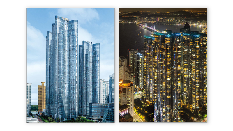 두산건설 브랜드북에 담긴 대표 현장 이미지. 두산건설 제공