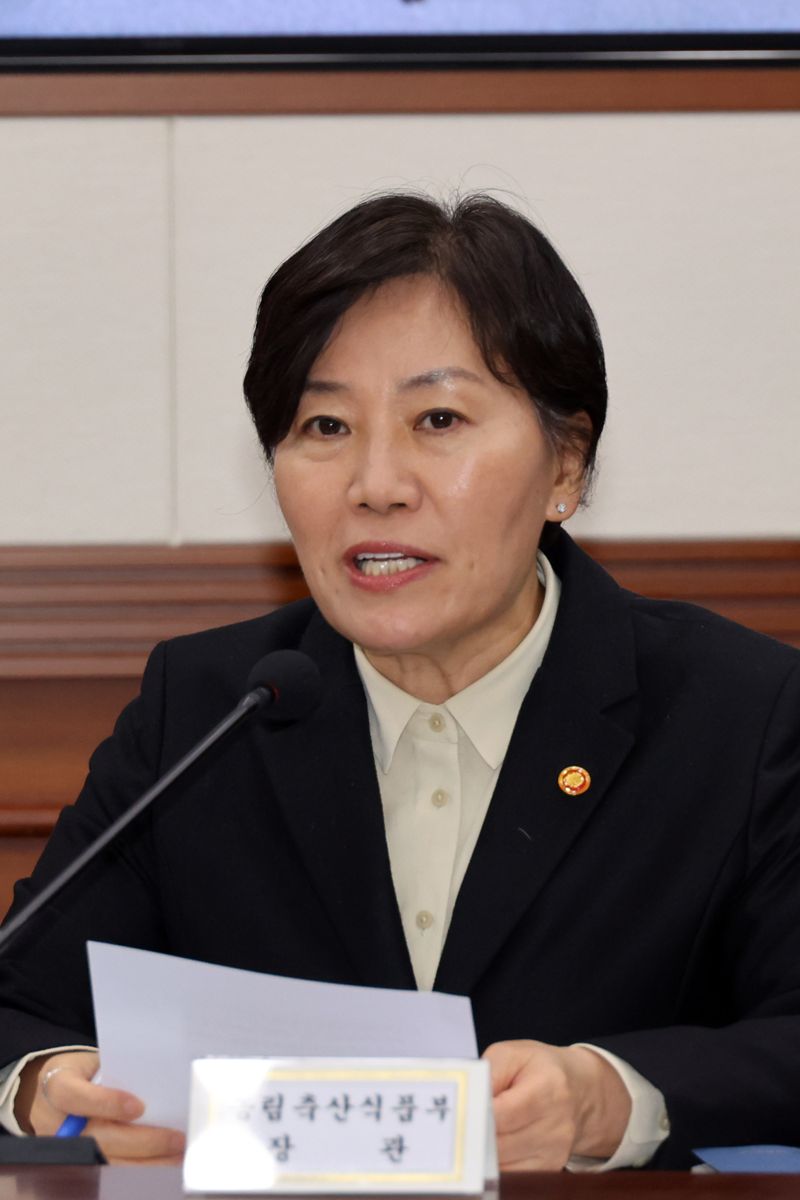 민생물가 특별관리 관계장관TF가 26일 오후 서울 종로구 정부서울청사에서 열려 송미령 농림식품부 장관이 발언하고 있다. 사진=서동일 기자