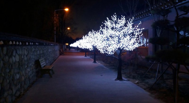 전북 남원시 광한루원 뒷담길에 조성된 ‘남원예촌 빛길’.(남원시 제공)2017.12.06. ⓒ 뉴스1 박효익 기자