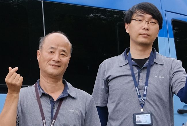 호남지역에서 찾아가는 서비스로 인명을 구조한 김준호, 허경수 프로(2023년 8월)