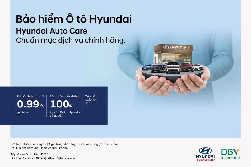 DB보험 베트남의 현대 오토 케어 보험 상품 출시 포스터. DB보험 베트남 제공