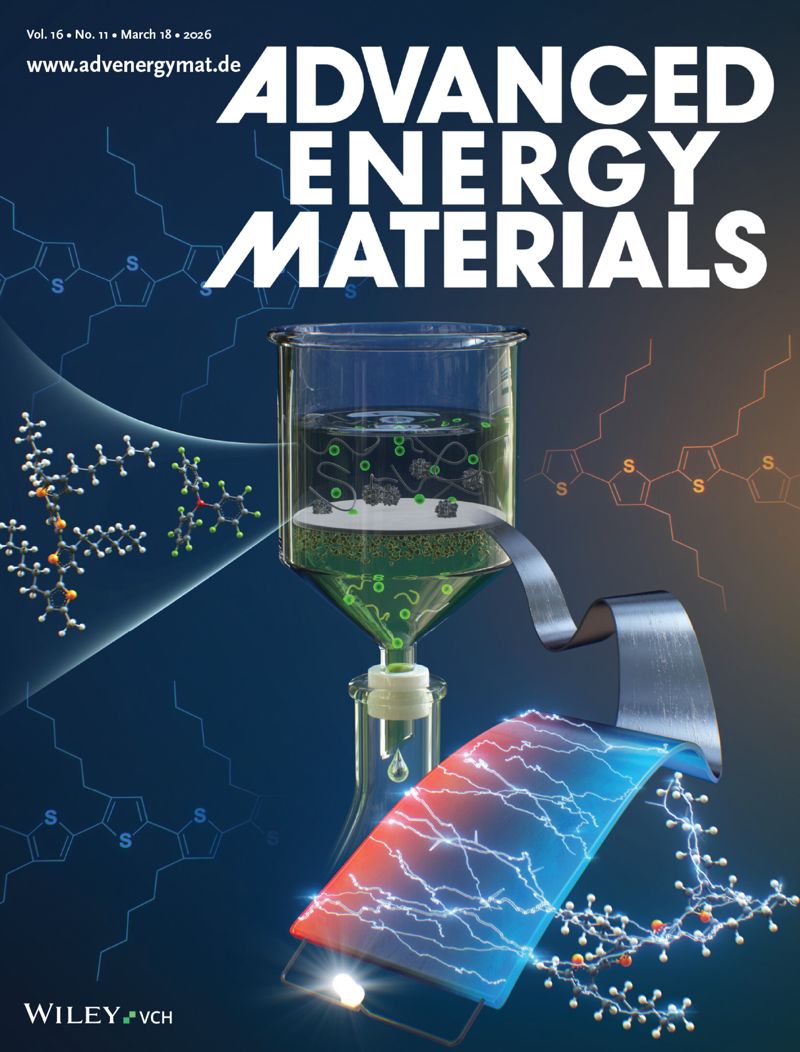국제 학술지 ‘어드밴스드 에너지 머티리얼즈’ 표지를 장식한 이번 연구는 깔때기를 이용해 용액을 거르는 단순한 공정만으로 고성능 유기 열전 소자를 만드는 혁신적인 방법을 시각화했다. 촘촘하게 쌓인 전도성 고분자 입자들이 두툼한 필름을 형성해 전기에너지를 생산하는 과정을 상징적으로 보여준다. 장재영 교수 제공