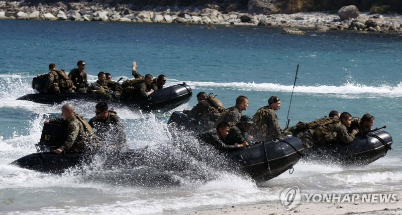 미 31해병원정대 훈련 (출처=연합뉴스)