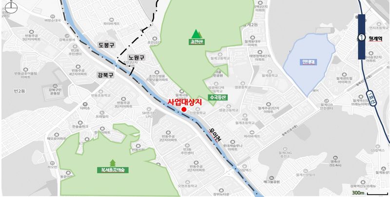 우이마루 위치도. 서울시 제공