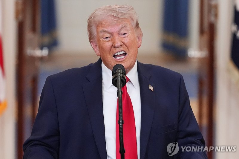 대국민 연설하는 트럼프 대통령 (출처=연합뉴스)