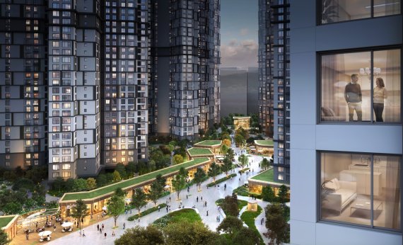 [IPARK현대산업개발,파크로쉬 서울원 중앙투시도]