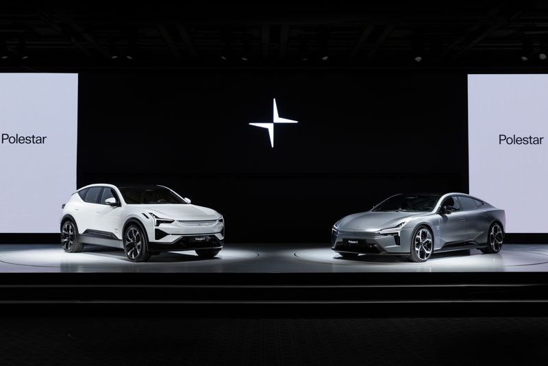 럭셔리 전기 스포츠유틸리티차량(SUV) 폴스타 3(왼쪽)와 럭셔리 전기 그랜드 투어러(GT) 폴스타 5. 사진=폴스타코리아 제공