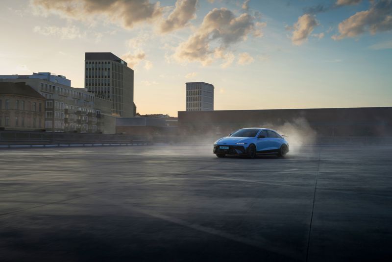 현대차 아이오닉 6 N의 주행 모습. 사진=현대차그룹 제공