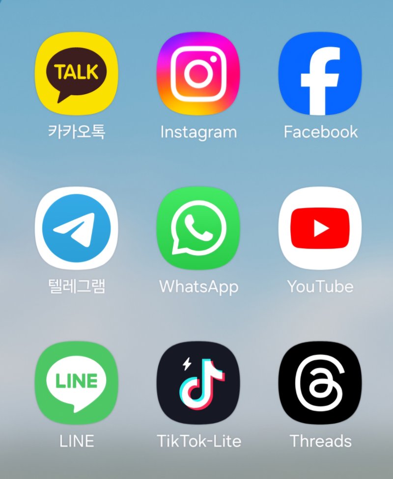 [서울=뉴시스] 국내·외 소셜네트워크서비스(SNS) 플랫폼