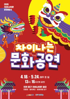 인천중구문화재단은 오는 18일부터 5월 24일까지 매주 주말 인천 차이나타운 일대에서 중국 전통공연을 선보인다. 인천중구문화재단 제공.