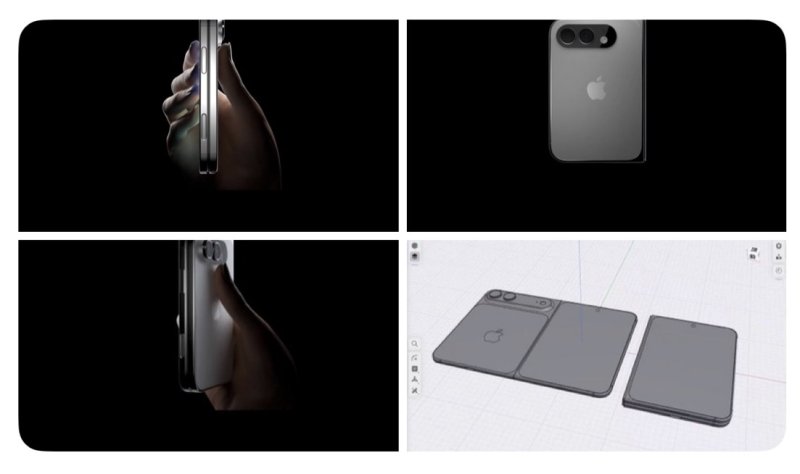 [서울=뉴시스] IT팁스터 @MajinBuofficia가 공개한 아이폰 폴드 추정 이미지 *재판매 및 DB 금지