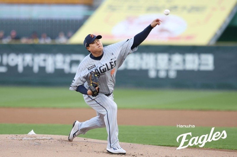 7일 SSG전에 선발 등판한 한화 이글스 류현진 (출처=연합뉴스)