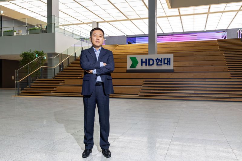 이현호 HD한국조선해양 탈탄소선박연구소장이 파이낸셜뉴스와의 9일 인터뷰에서 포즈를 취하고 있다. HD한국조선해양 제공