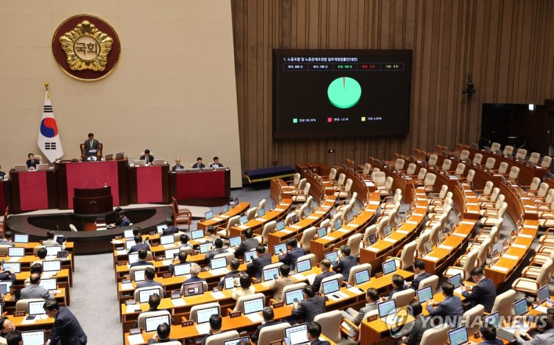 노란봉투법 국회 본회의 통과 (출처=연합뉴스)