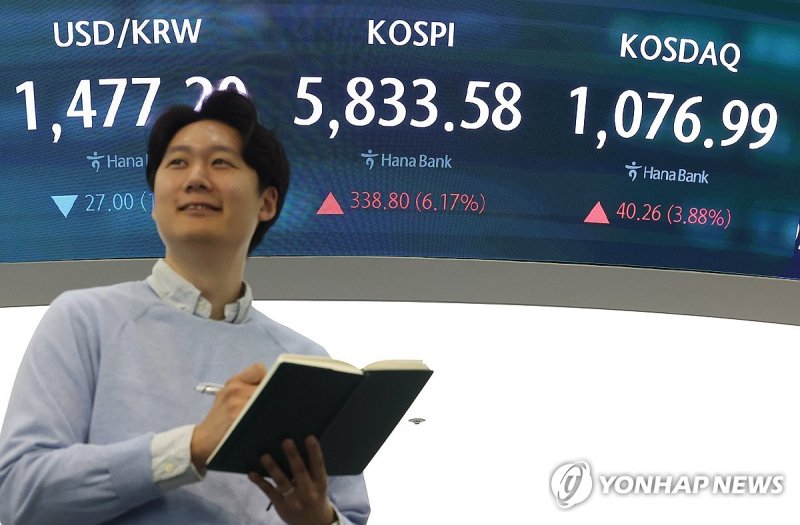 급등 개장한 증시 (출처=연합뉴스)