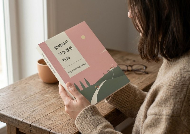 [화성=뉴시스] 화성시장애인가족지원센터에서 출간한 에세이 '함께라서 가능했던 변화' (사진=화성시 제공) 2026.04.08.photo@newsis.com