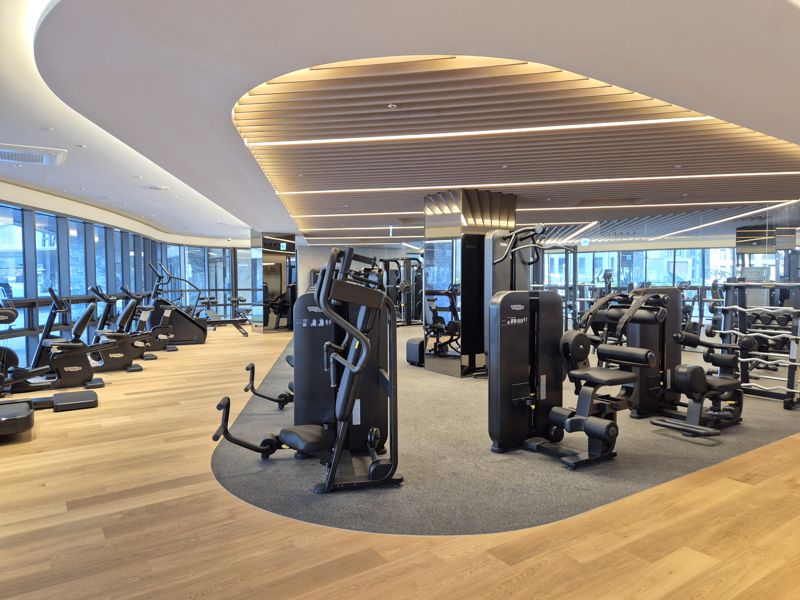 '오티에르 반포'의 프리미엄 커뮤니티 시설 중 피트니스센터 모습. 사진=전민경 기자