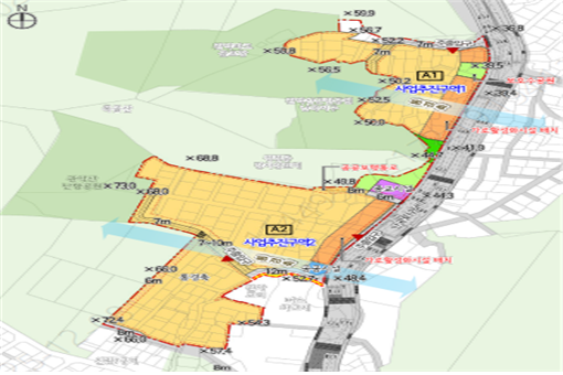 관악 난곡 A2 구역 가로주택정비사업 위치도. LH 제공