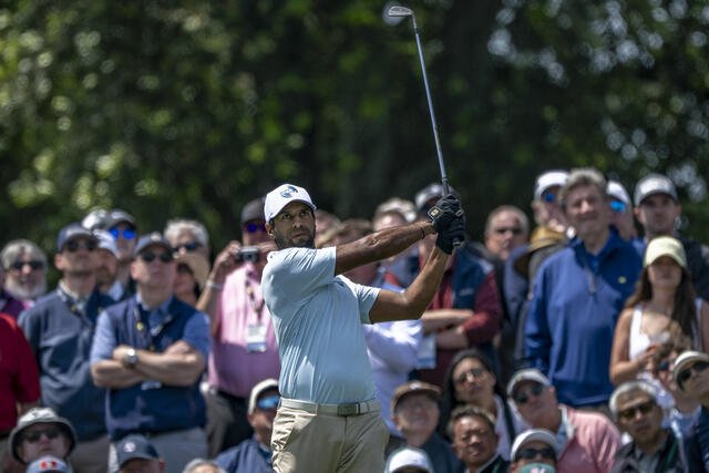 [서울=뉴시스] 에런 라이, 마스터스 토너먼트 파3 콘테스트 우승. (사진=마스터스 미디어 허브 제공) 2026.04.09. photo@newsis.com *재판매 및 DB 금지