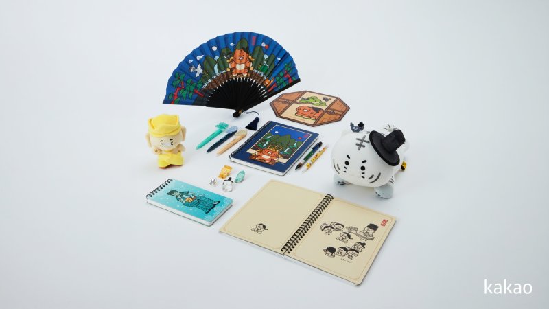 [서울=뉴시스] 카카오프렌즈 협업 뮷즈 (사진=국립중앙박물관 제공) 2026.04.09. photo@newsis.com *재판매 및 DB 금지