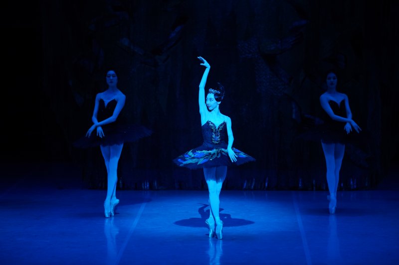 [서울=뉴시스]7일 개막한 국립발레단 정기공연 '백조의 호수'에서 흑조 오딜 역의 박슬기가 열연하고 있다. (사진=국립발레단 제공)