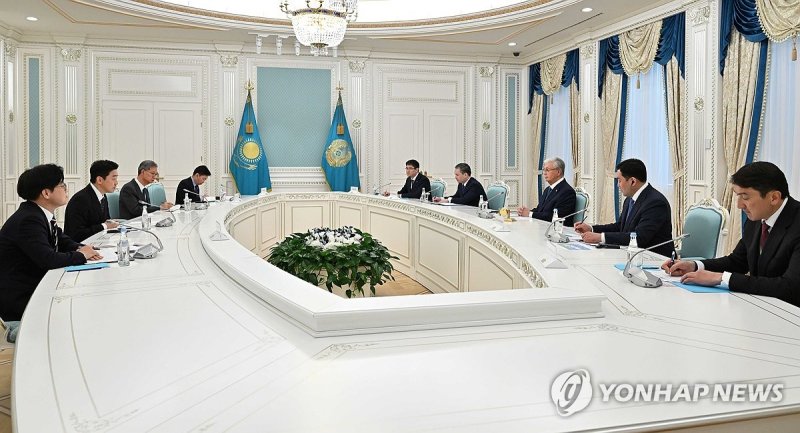 강훈식 비서실장, 카자흐 대통령 예방 (출처=연합뉴스)