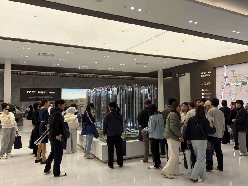 [서울=뉴시스] 안태현 인턴기자 = '옥정중앙역 디에트' 견본주택 내부 모습. *재판매 및 DB 금지