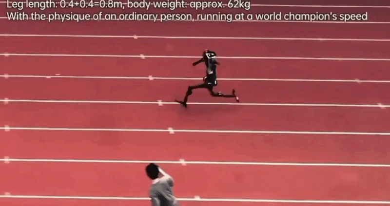 유니트리의 로봇 H1이 1초에 10.1미터를 달리는 모습. /영상=유니트리 공식 웨이보 계정, 뉴스1