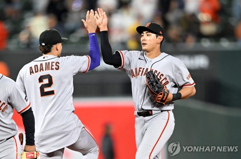 11일(한국시간) 볼티모어 오리올스전에 출전한 샌프란시스코 자이언츠 이정후 (출처=연합뉴스)