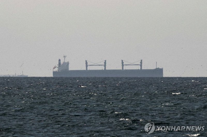 호르무즈 해협 인근을 항해하는 화물선 (출처=연합뉴스)