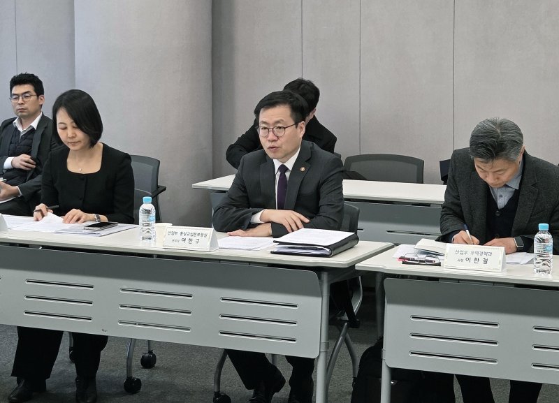 [서울=뉴시스] 여한구 산업통상부 통상교섭본부장이 20일 오후 서울 종로구 HJ 비즈니스센터에서 열린 '미국 301조 민·관 합동 T/F 회의'에서 발언하고 있다. (사진=산업통상부 제공) 2026.03.20. photo@newsis.com *재판매 및 DB 금지