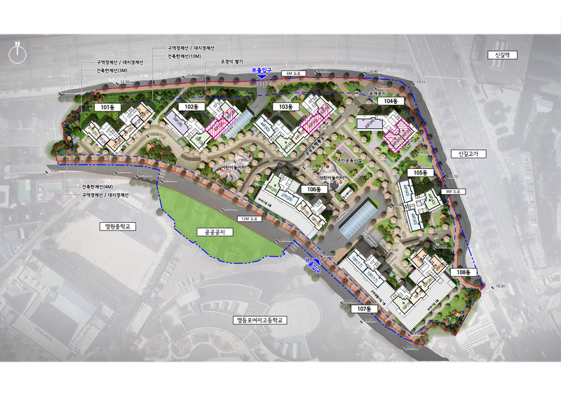 신길역세권 장기전세주택 도시정비형 재개발사업 배치도. 서울시 제공